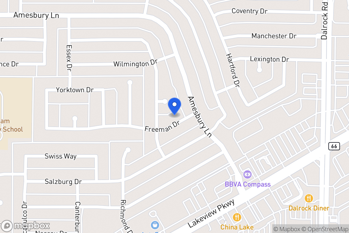 Map of 8109 Freeman Dr