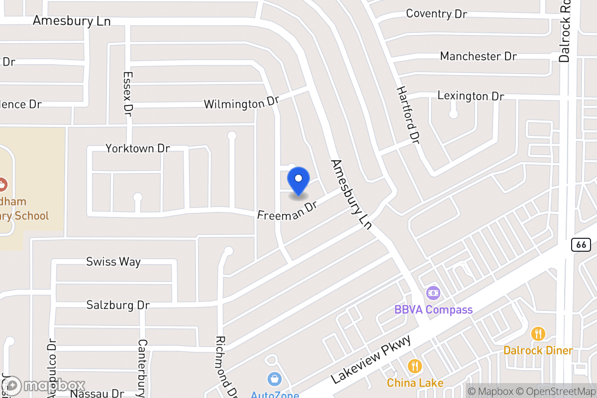 Map of 8105 Freeman Dr