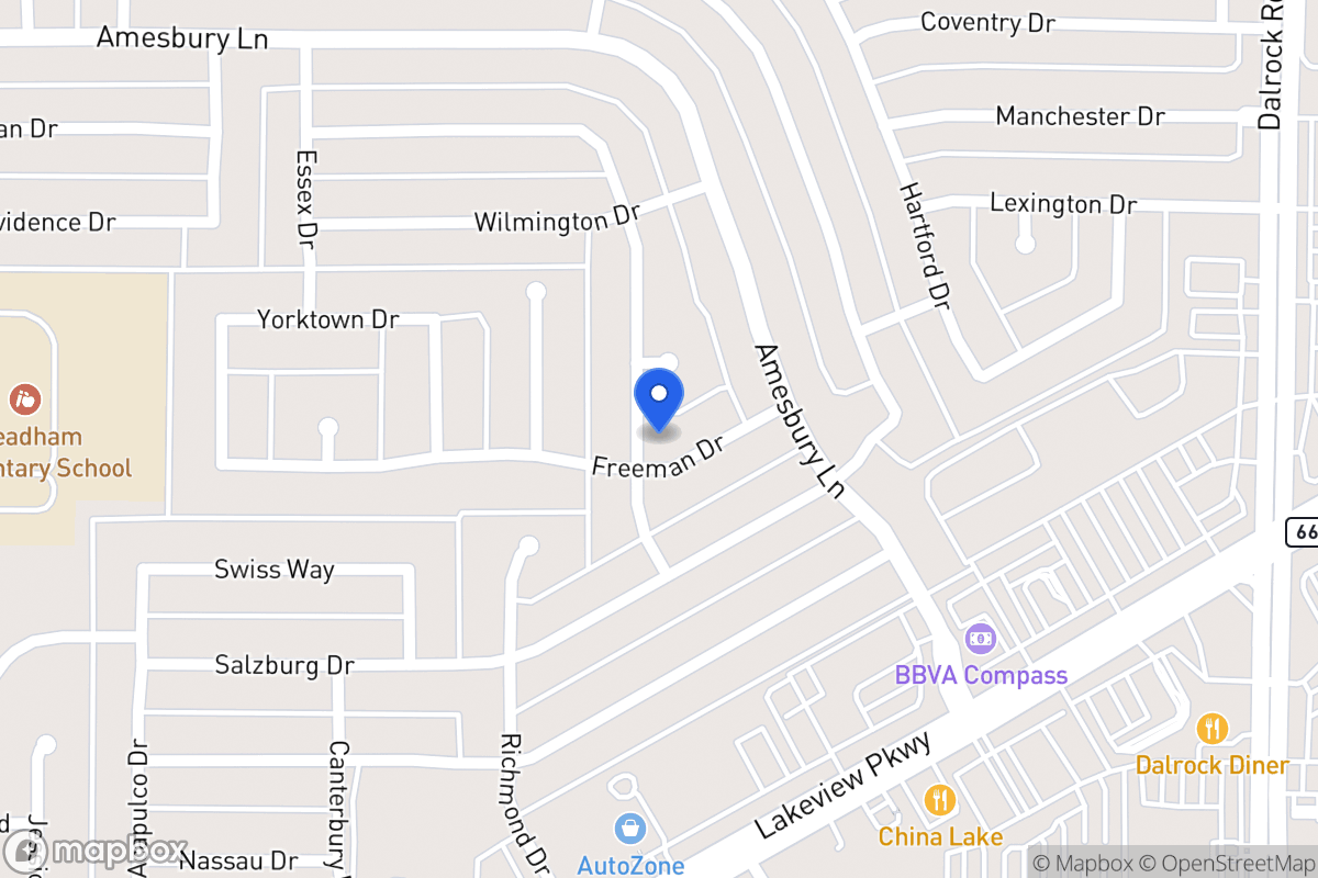 Map of 8101 Freeman Dr