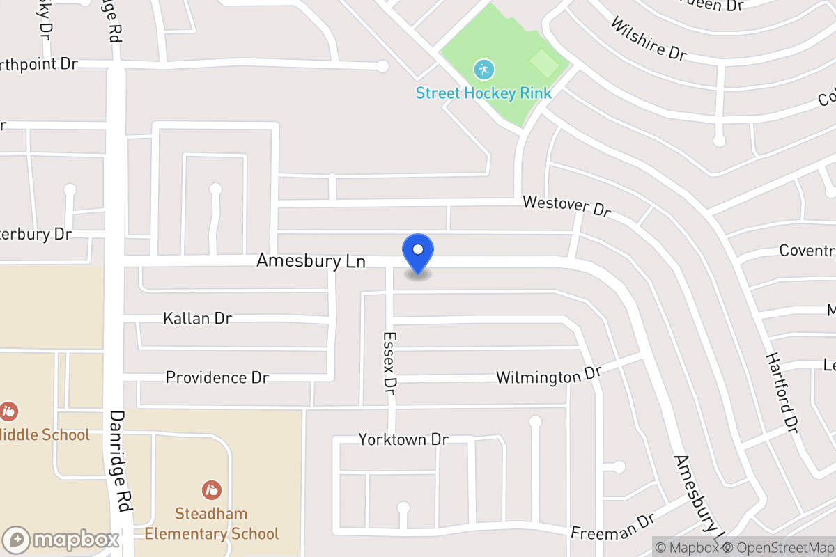 Map of 7806 Amesbury Ln