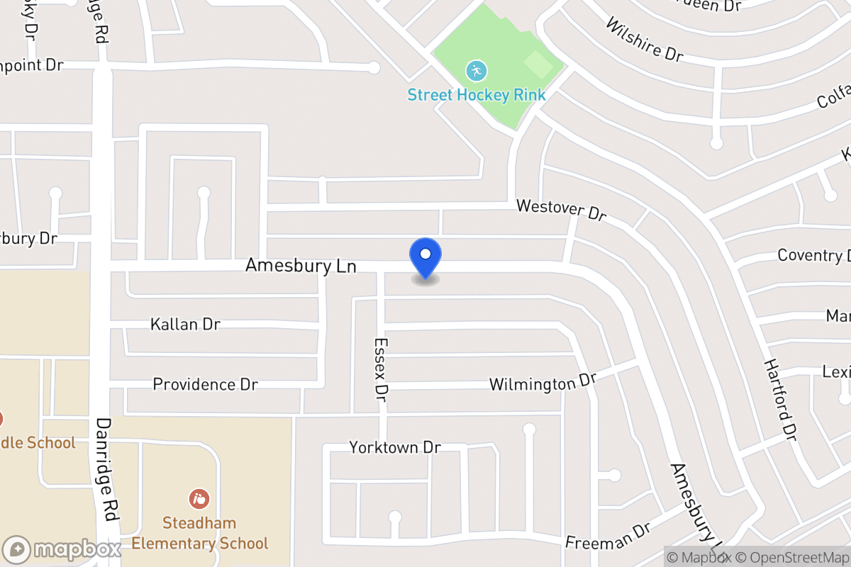 Map of 7810 Amesbury Ln
