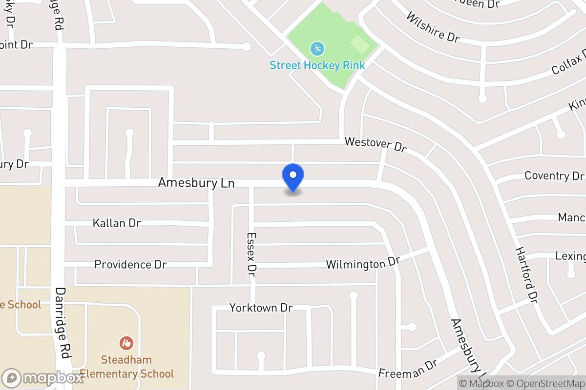 Map of 7814 Amesbury Ln