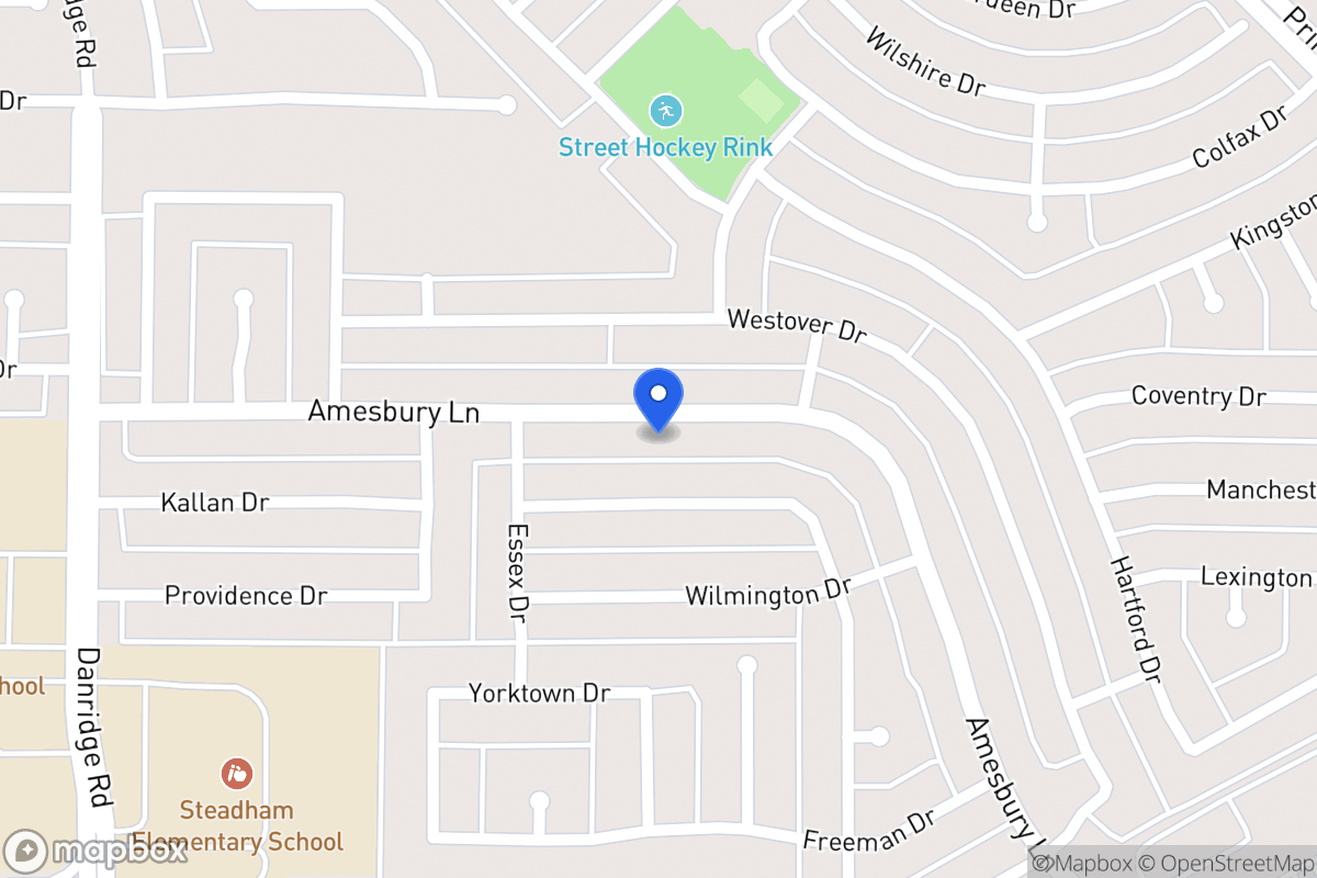 Map of 7906 Amesbury Ln