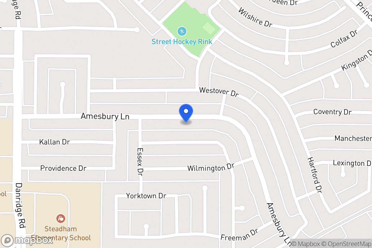 Map of 7910 Amesbury Ln