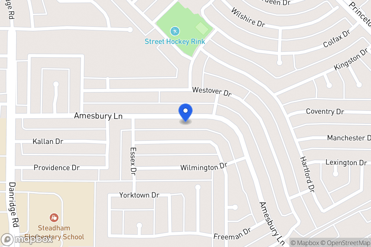 Map of 7914 Amesbury Ln
