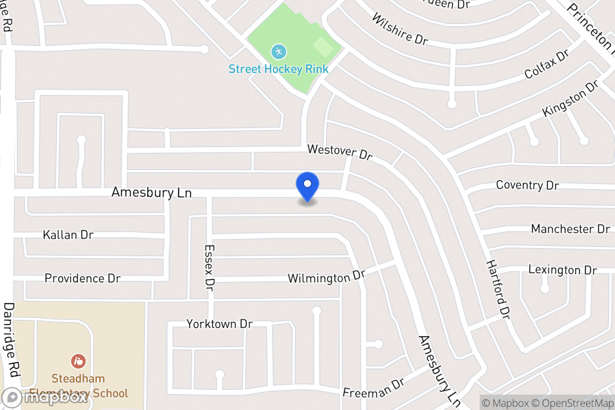 Map of 8002 Amesbury Ln