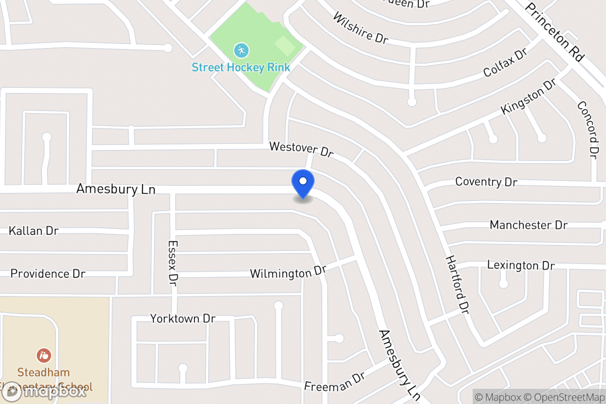 Map of 8014 Amesbury Ln