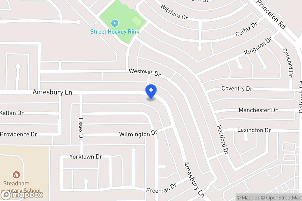 Map of 6805 Amesbury Ln