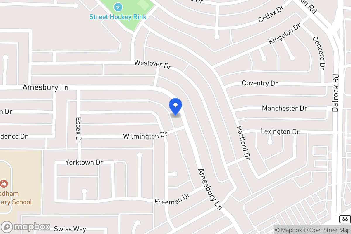 Map of 6705 Amesbury Ln