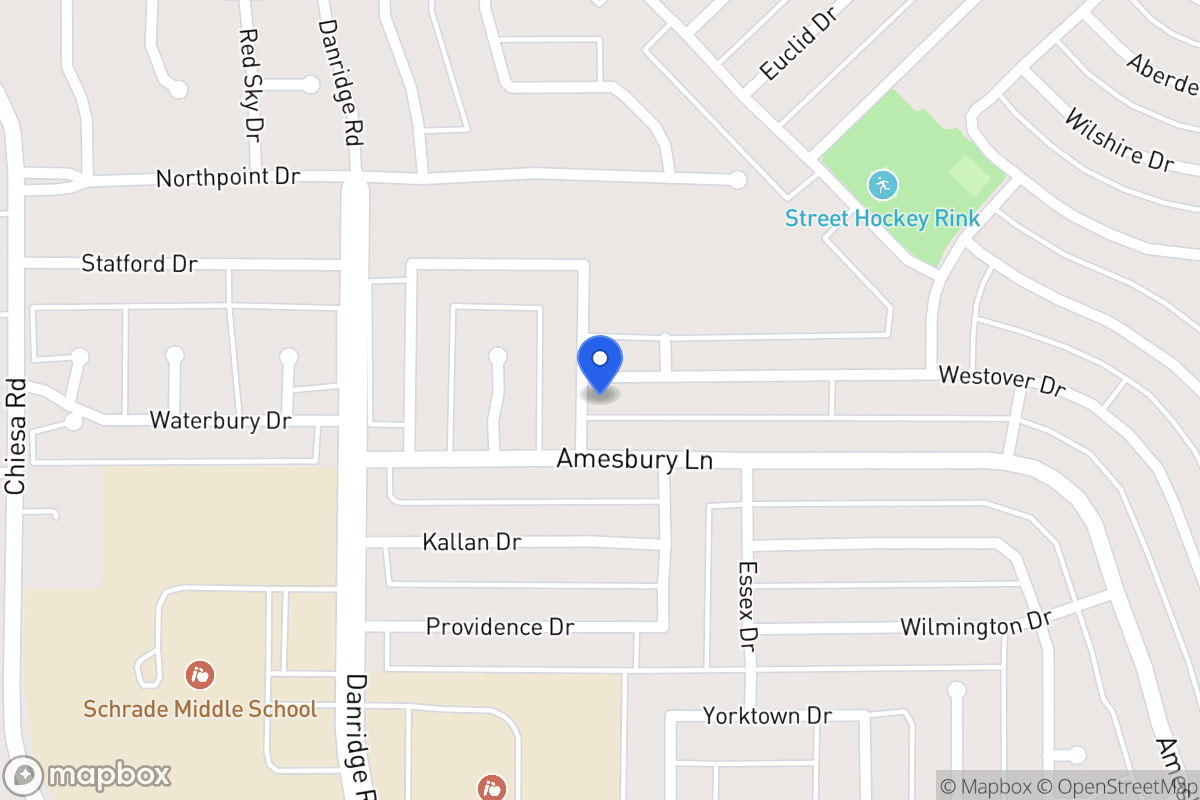 Map of 7602 Westover Dr