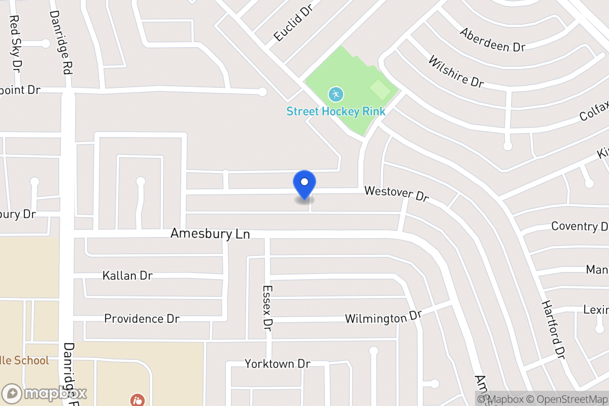 Map of 7810 Westover Dr
