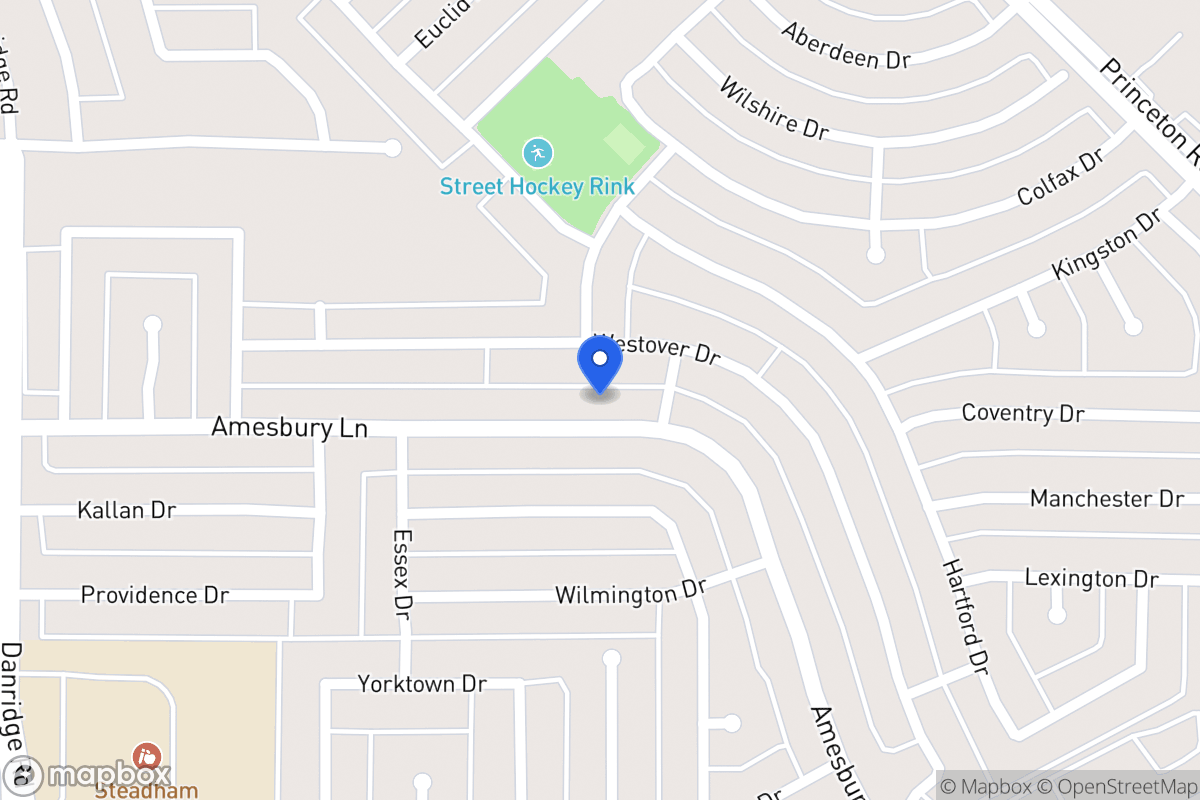 Map of 8001 Amesbury Ln