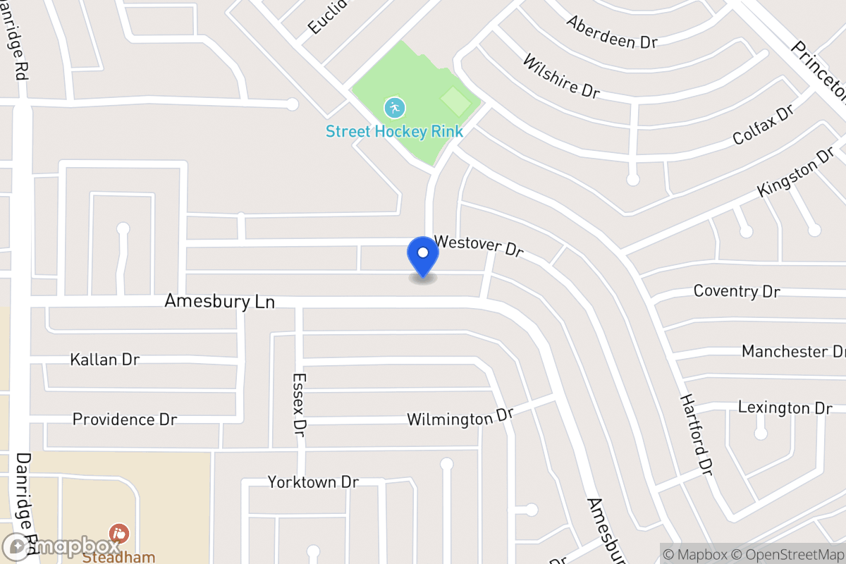 Map of 7913 Amesbury Ln