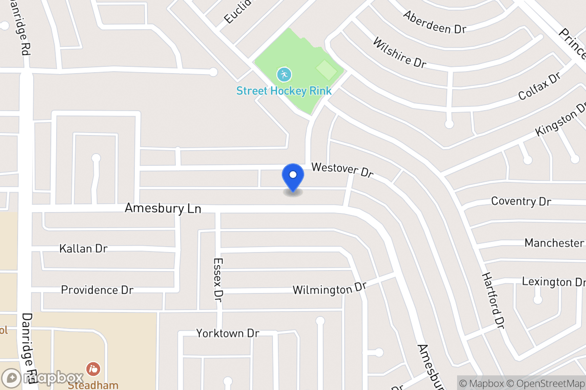 Map of 7909 Amesbury Ln