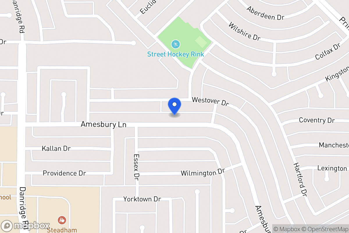 Map of 7905 Amesbury Ln