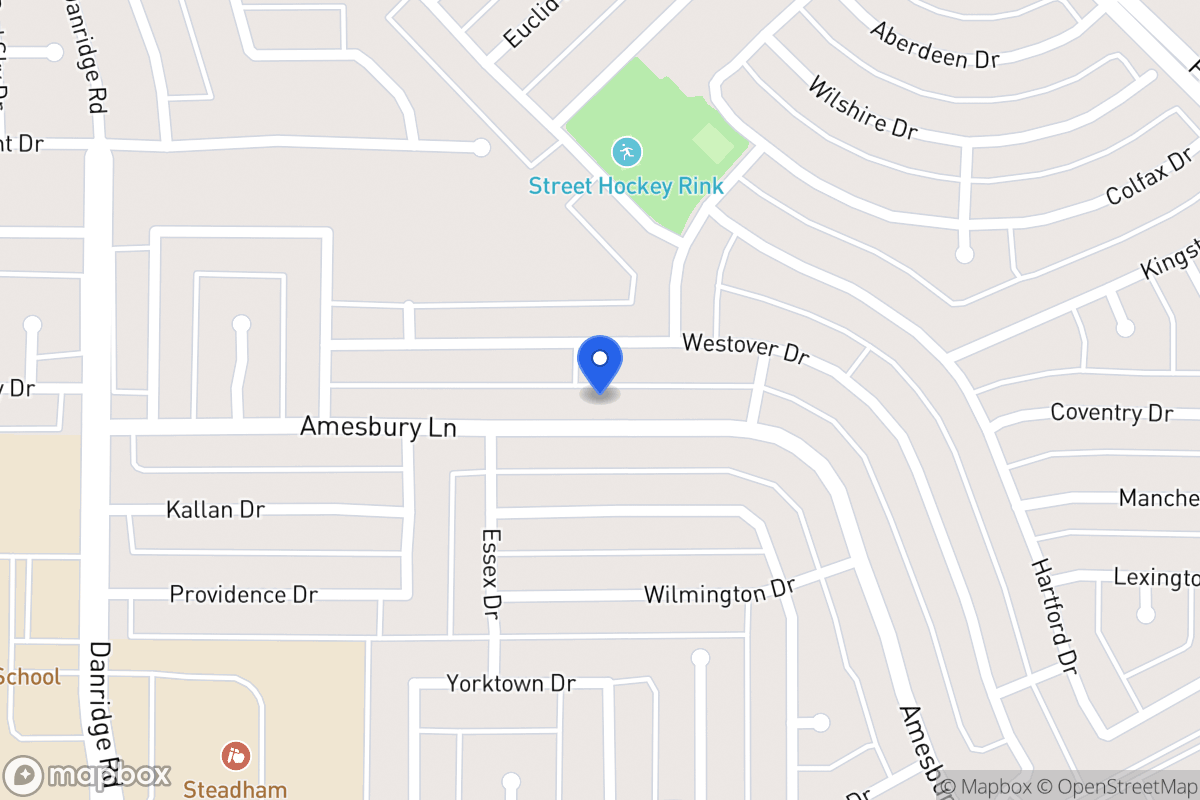 Map of 7901 Amesbury Ln