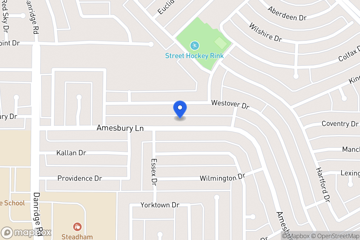 Map of 7813 Amesbury Ln
