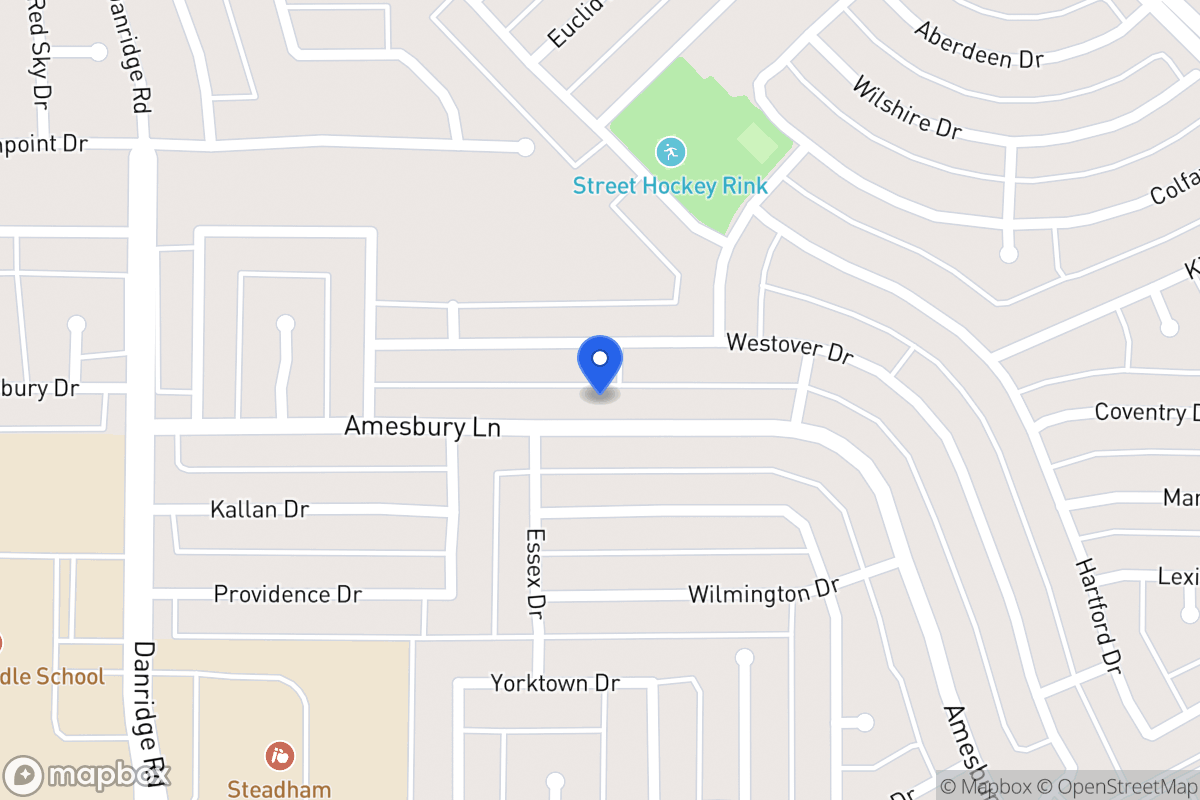Map of 7809 Amesbury Ln