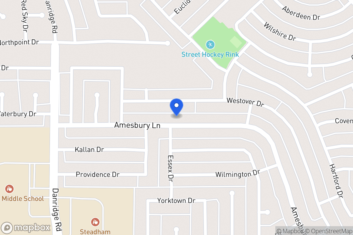 Map of 7801 Amesbury Ln