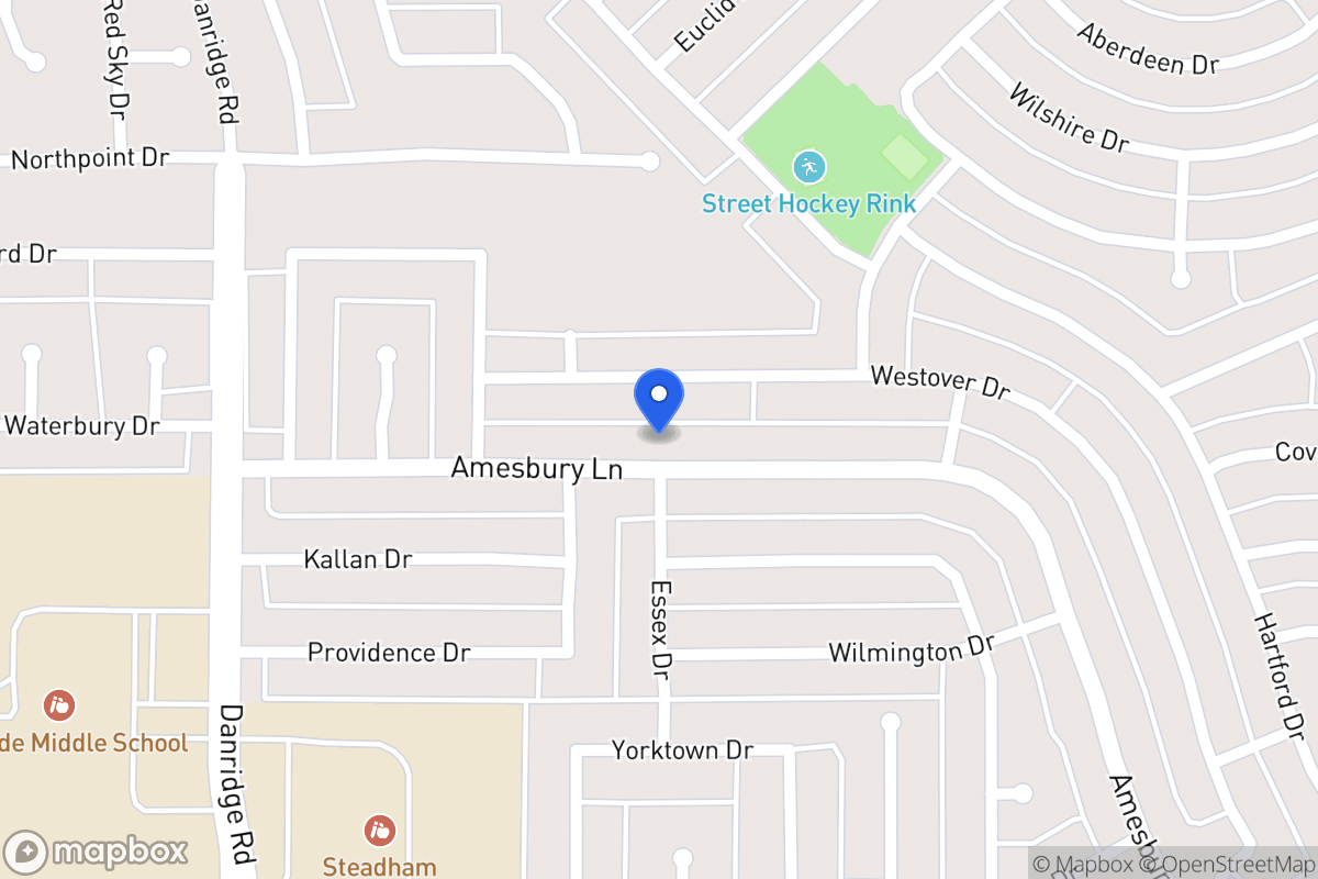 Map of 7713 Amesbury Ln