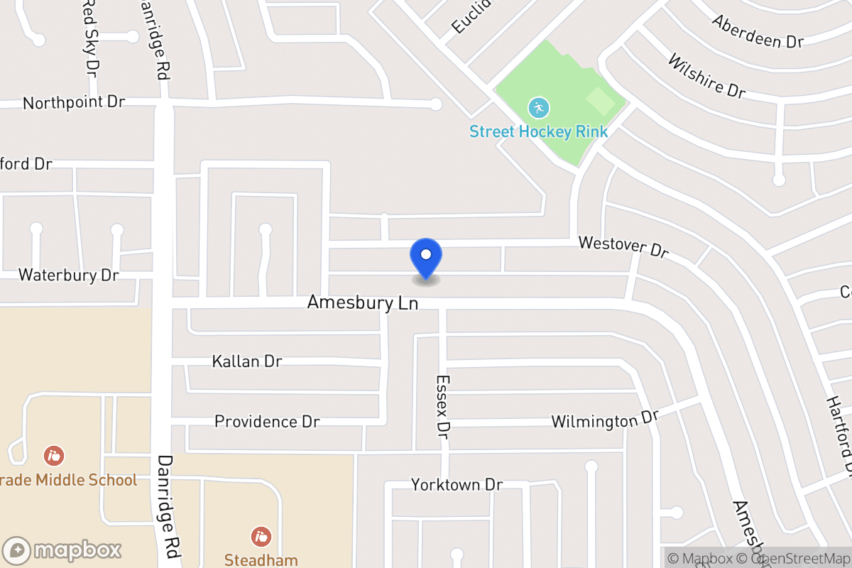 Map of 7709 Amesbury Ln