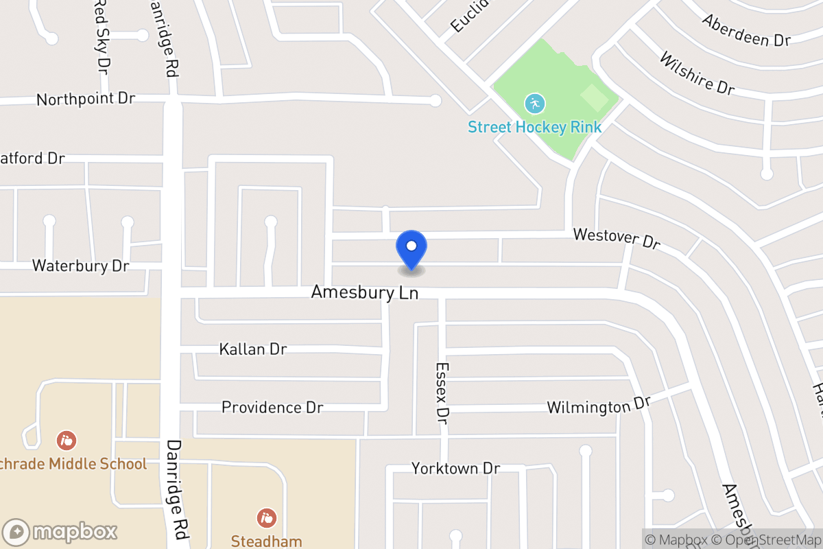 Map of 7705 Amesbury Ln