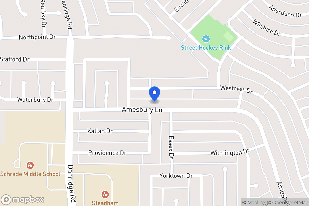 Map of 7701 Amesbury Ln