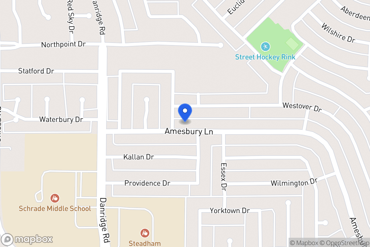 Map of 7605 Amesbury Ln