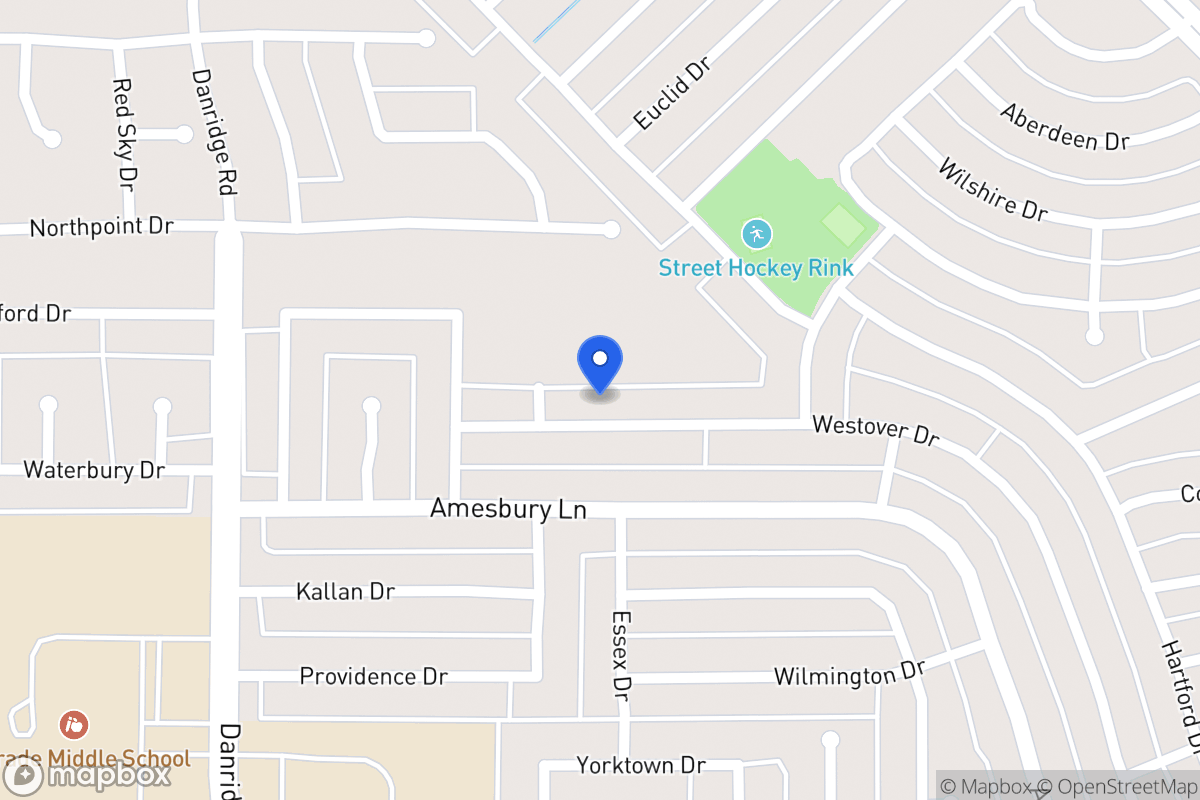 Map of 7709 Westover Dr
