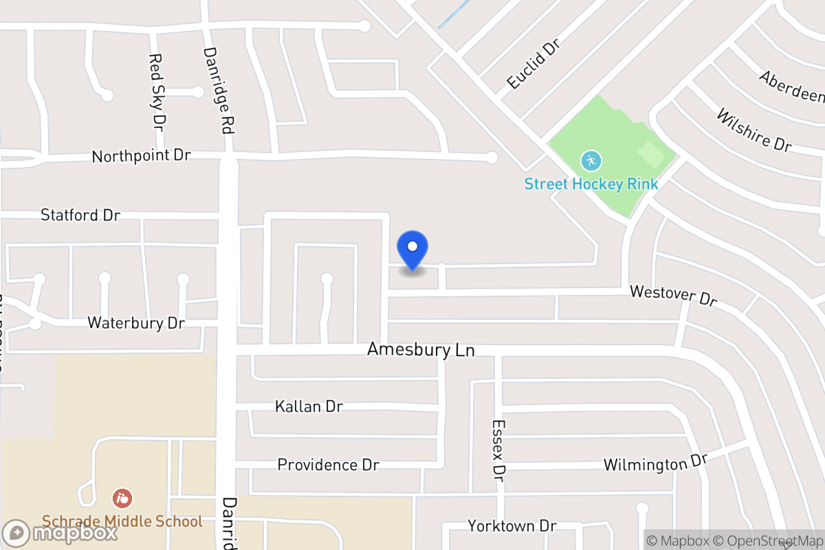 Map of 7605 Westover Dr