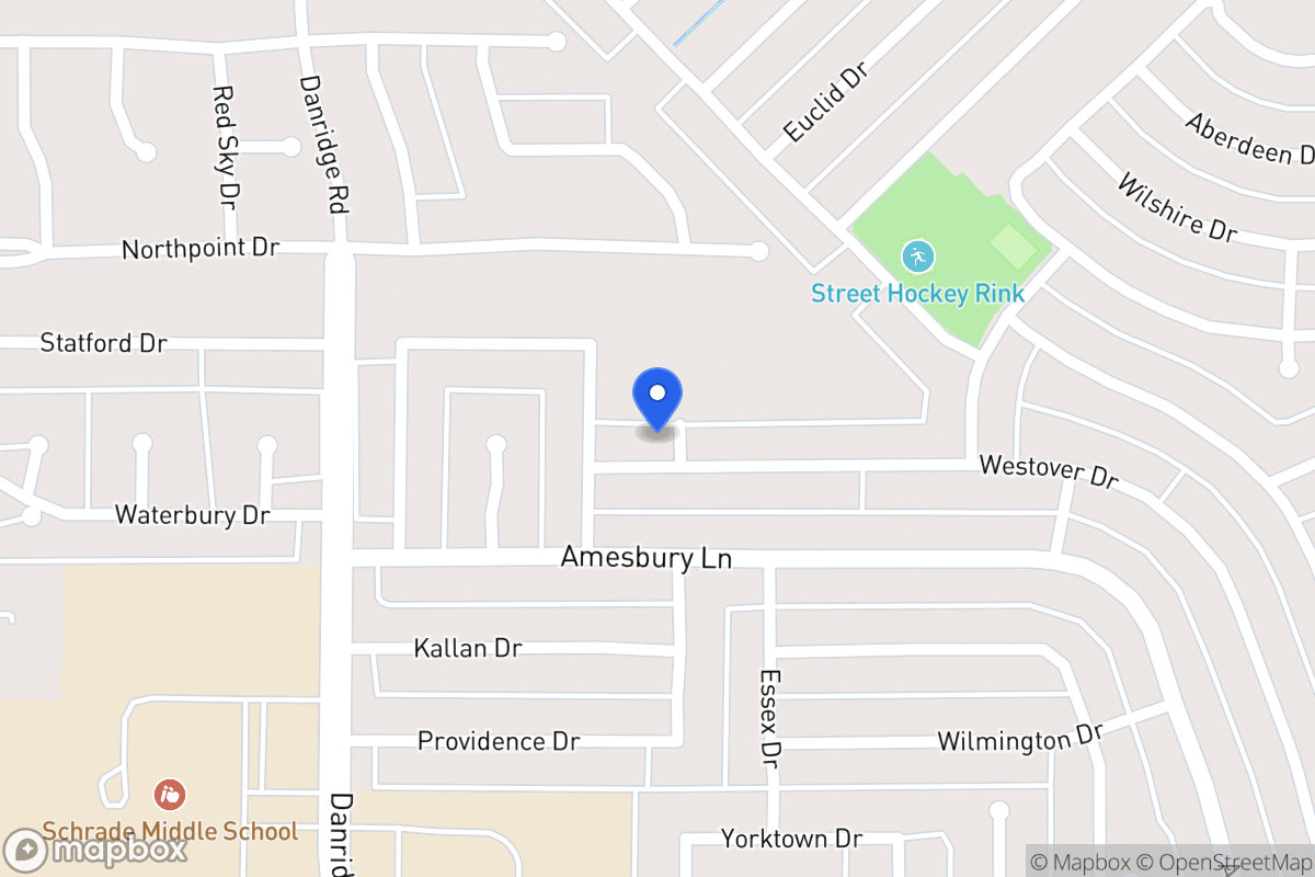Map of 7609 Westover Dr