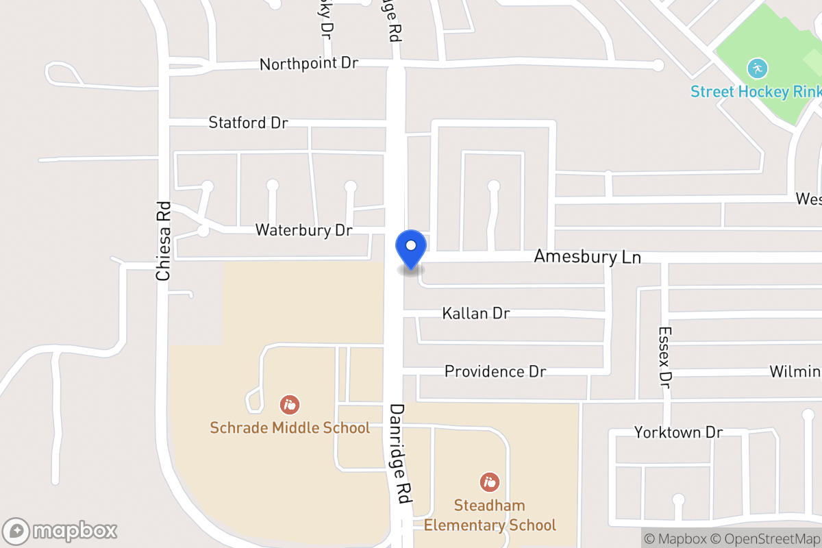 Map of 7402 Amesbury Ln