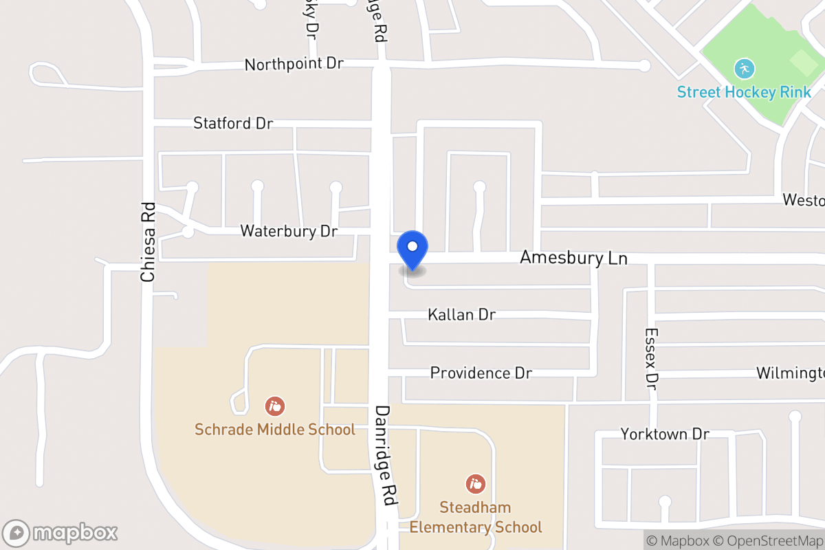 Map of 7406 Amesbury Ln