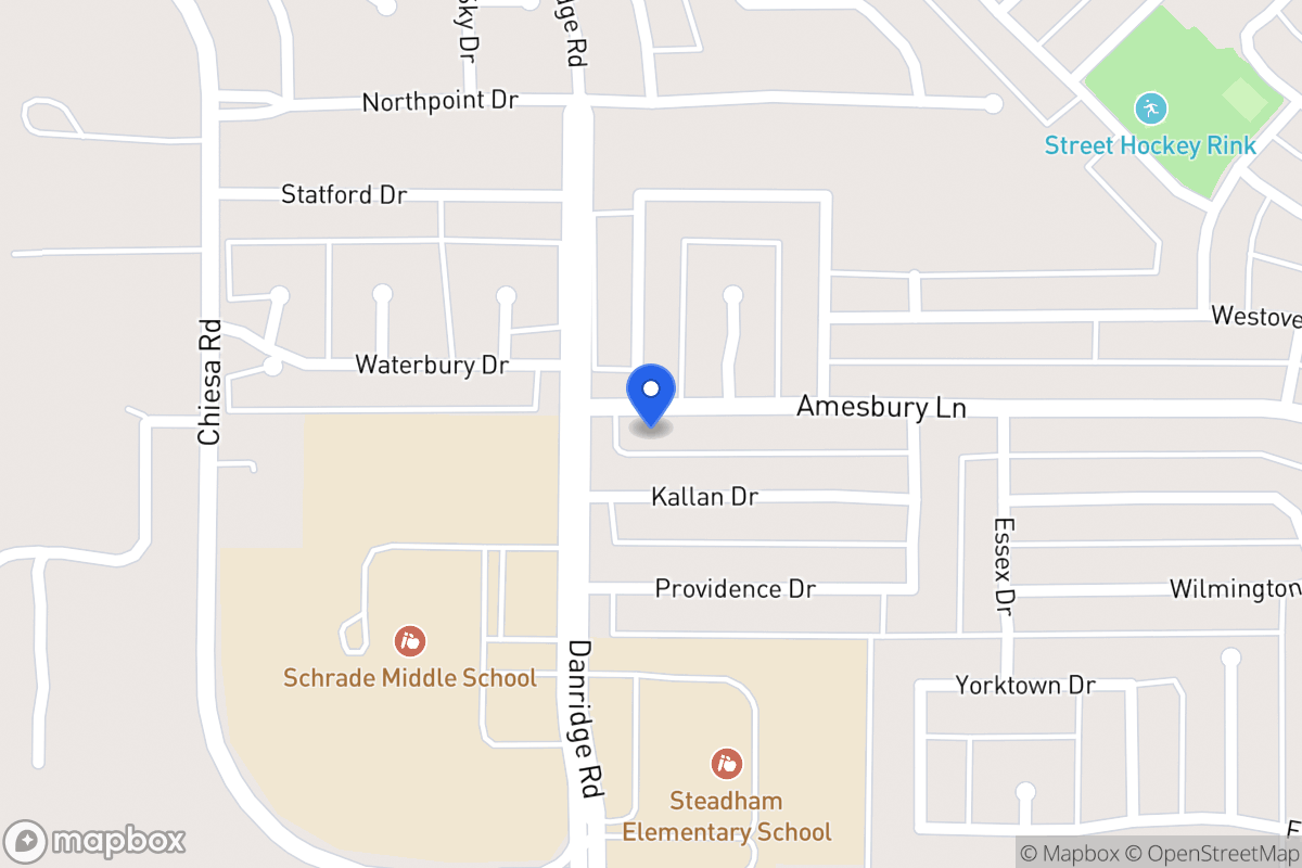 Map of 7410 Amesbury Ln