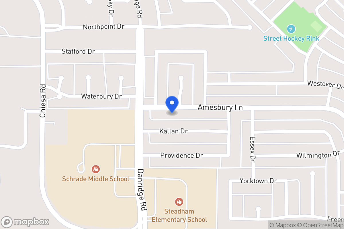 Map of 7502 Amesbury Ln