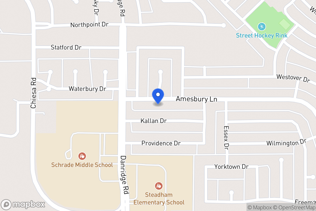 Map of 7506 Amesbury Ln