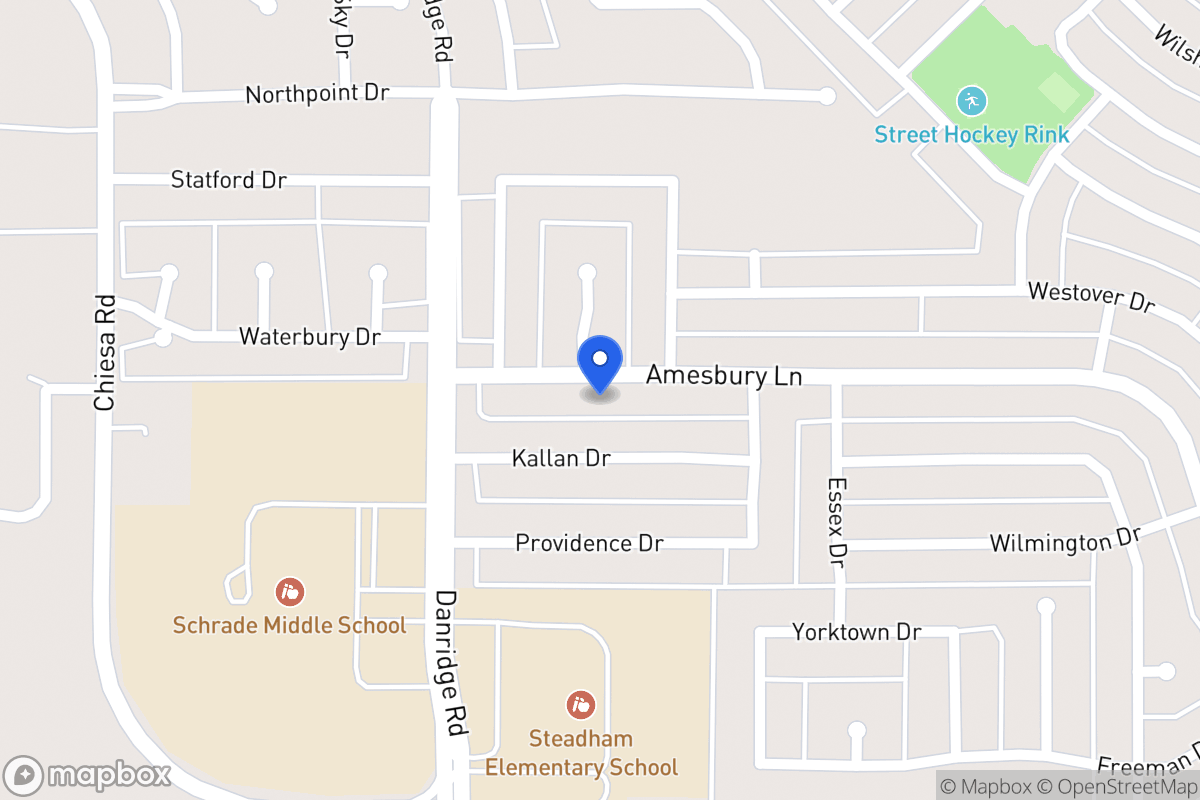 Map of 7510 Amesbury Ln