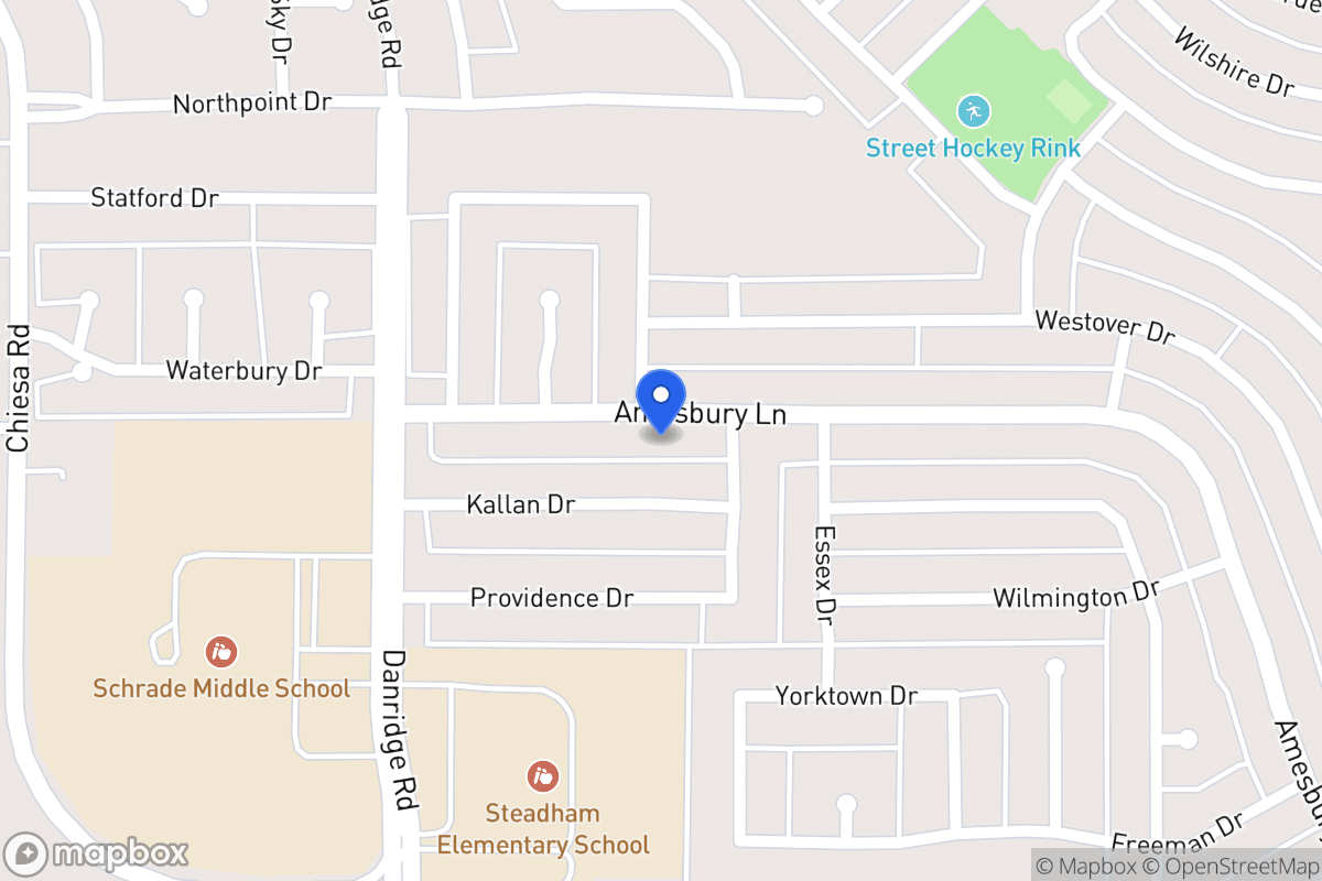 Map of 7610 Amesbury Ln