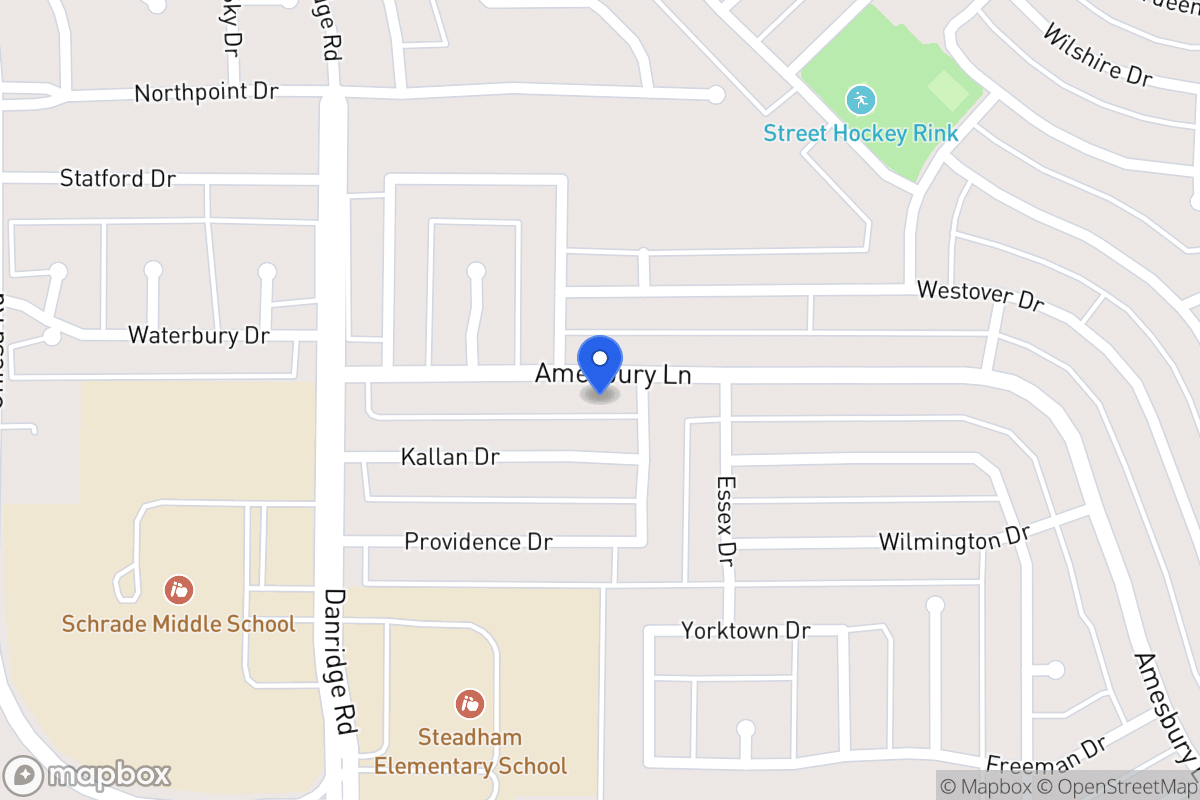 Map of 7614 Amesbury Ln