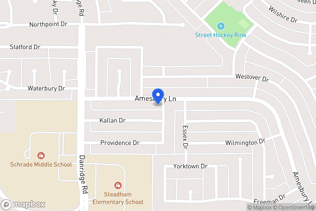 Map of 7702 Amesbury Ln