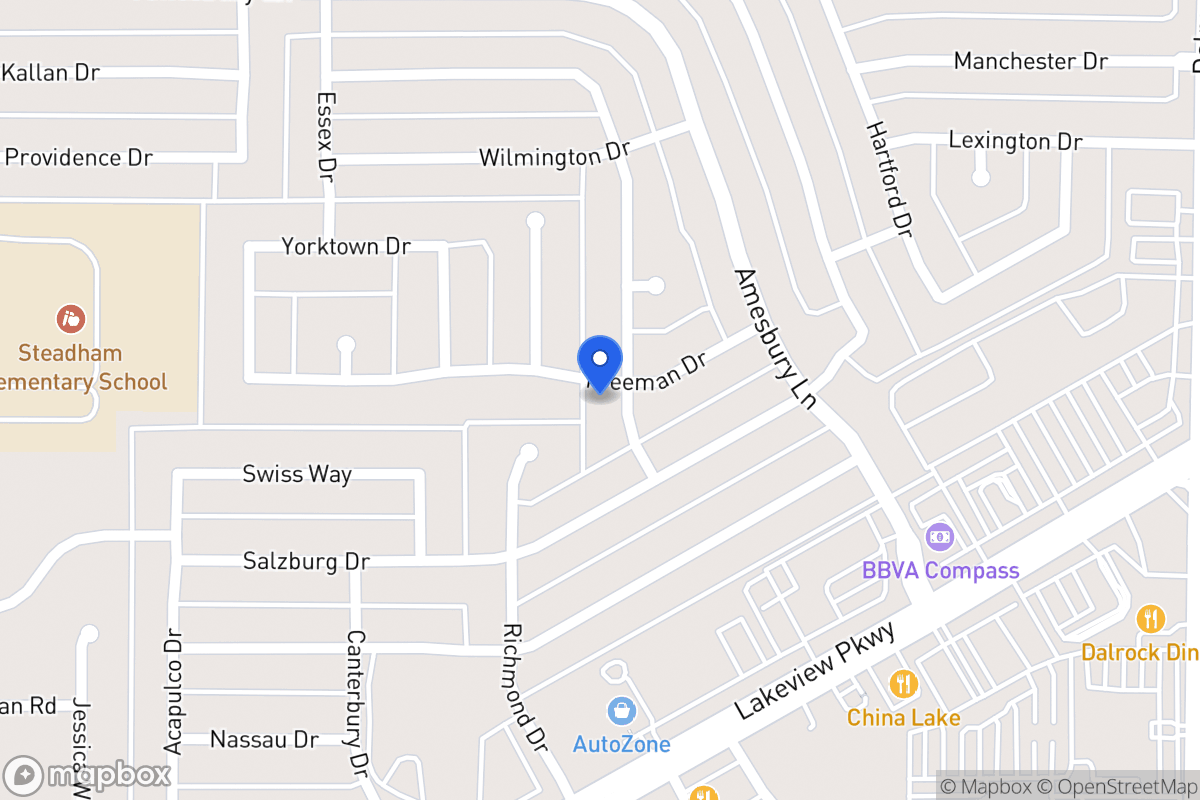 Map of 6409 Marquett Dr