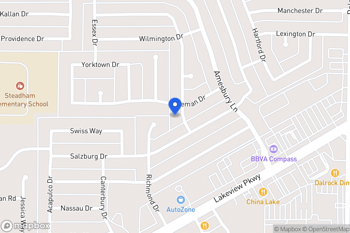 Map of 6405 Marquett Dr