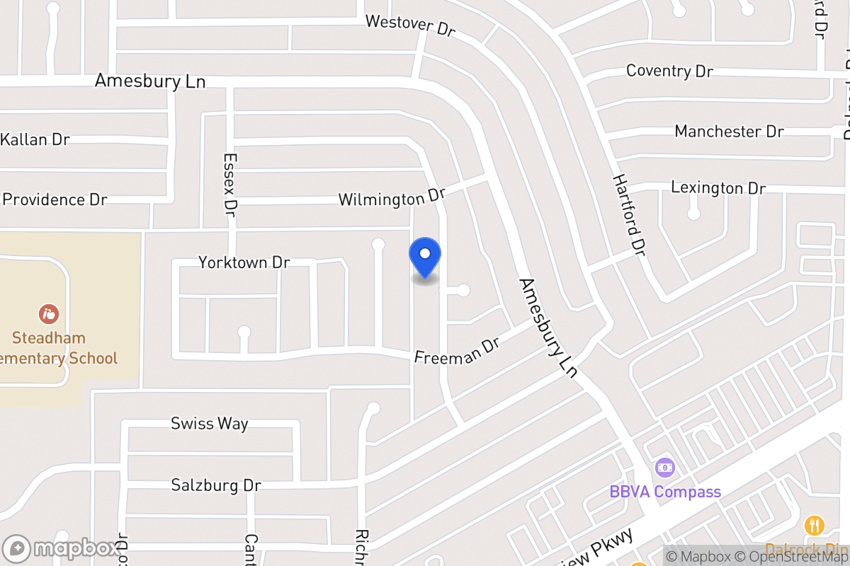 Map of 6601 Marquett Dr