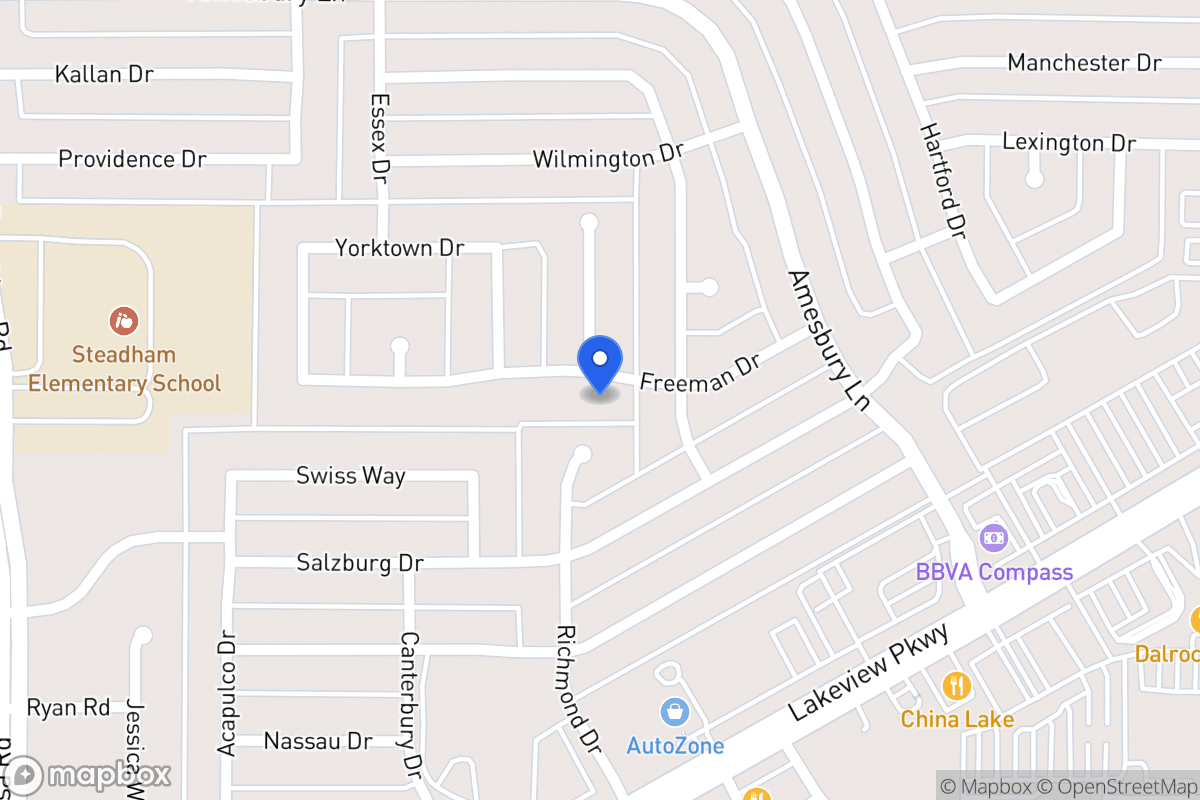 Map of 8002 Freeman Dr