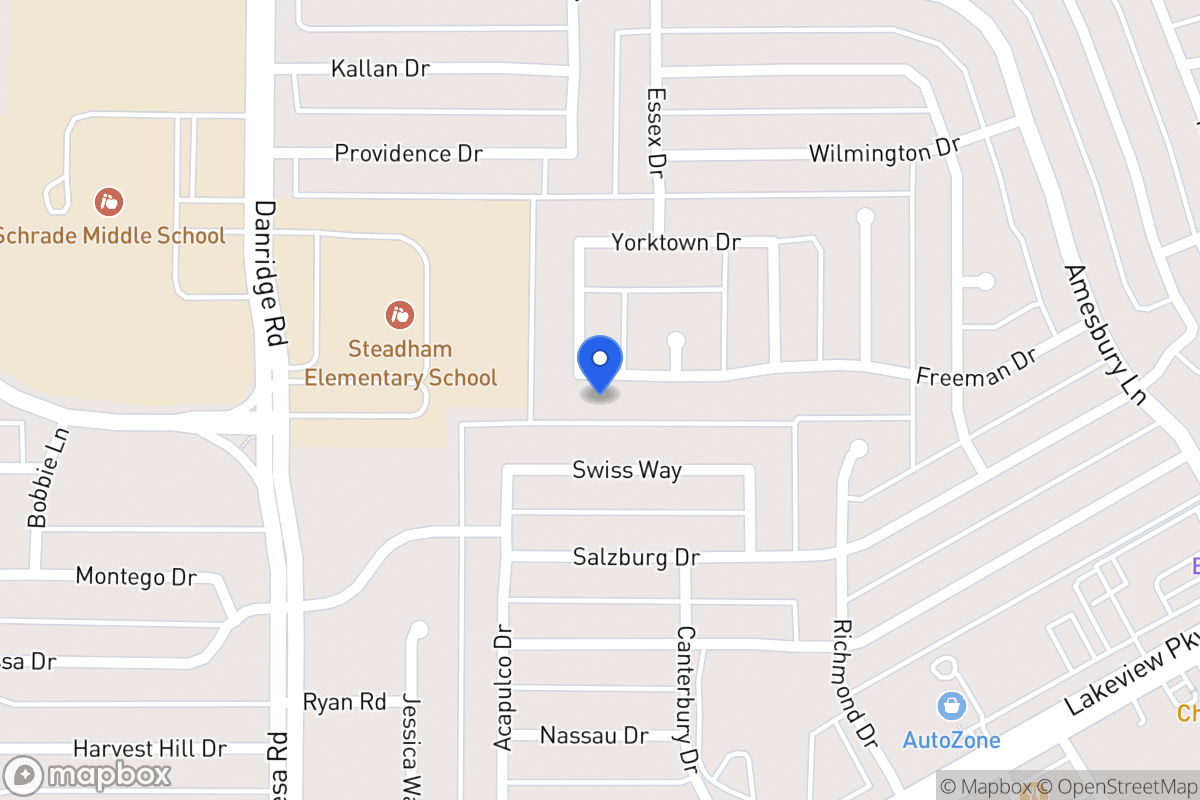 Map of 7614 Freeman Dr
