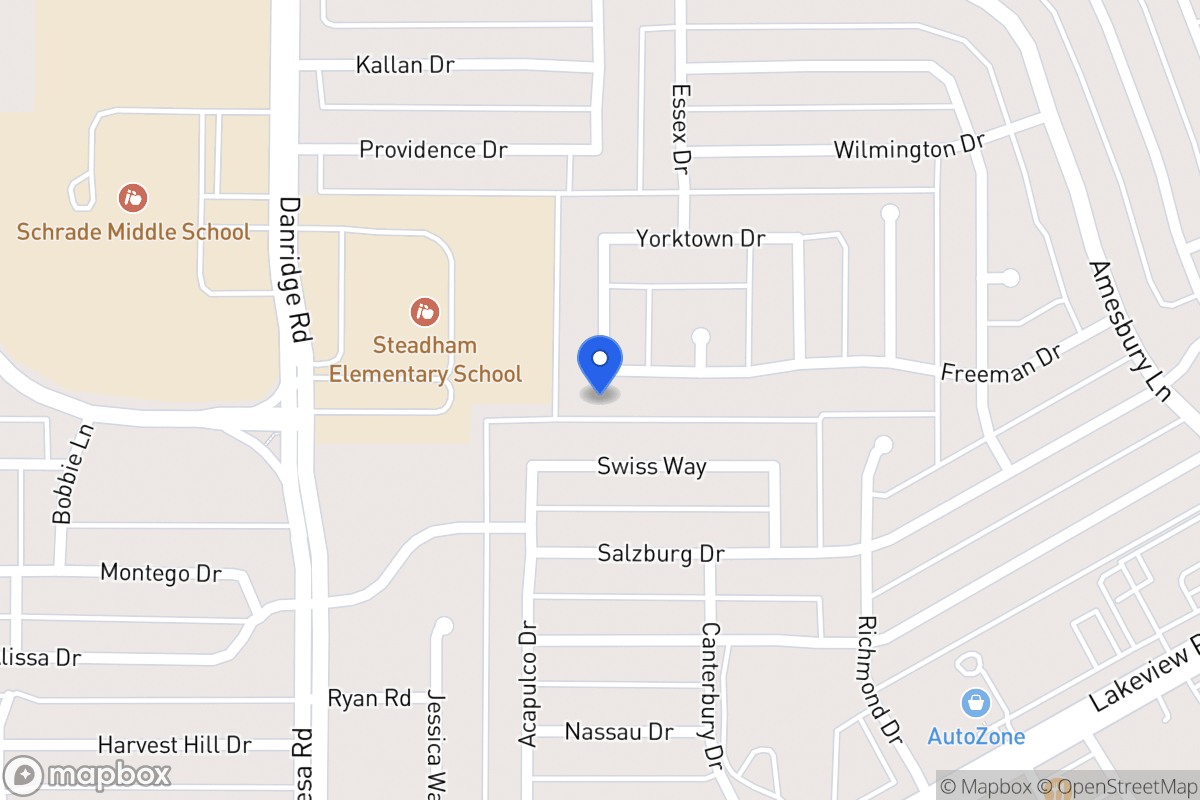 Map of 7610 Freeman Dr