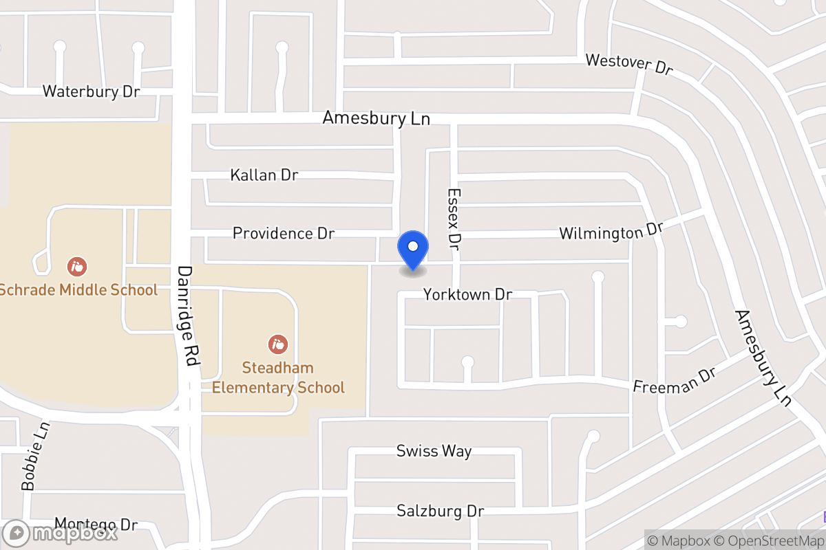 Map of 7701 Yorktown Dr
