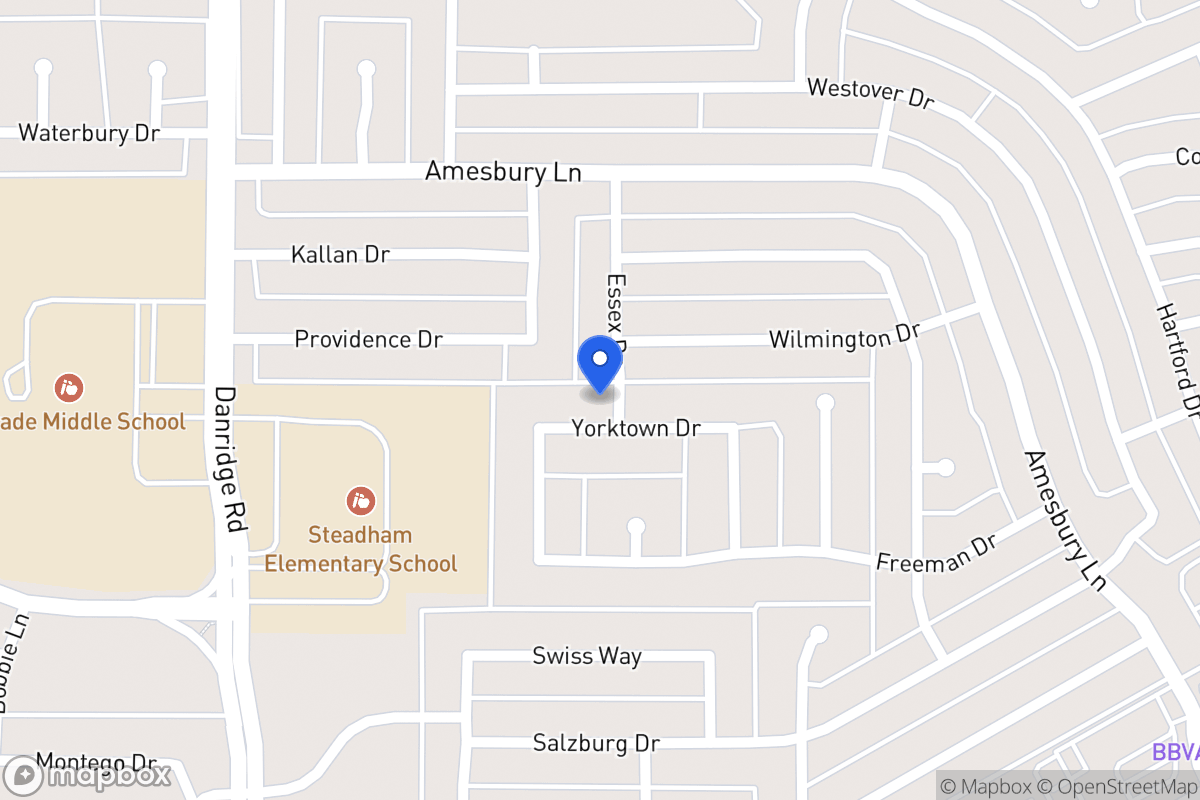 Map of 7709 Yorktown Dr