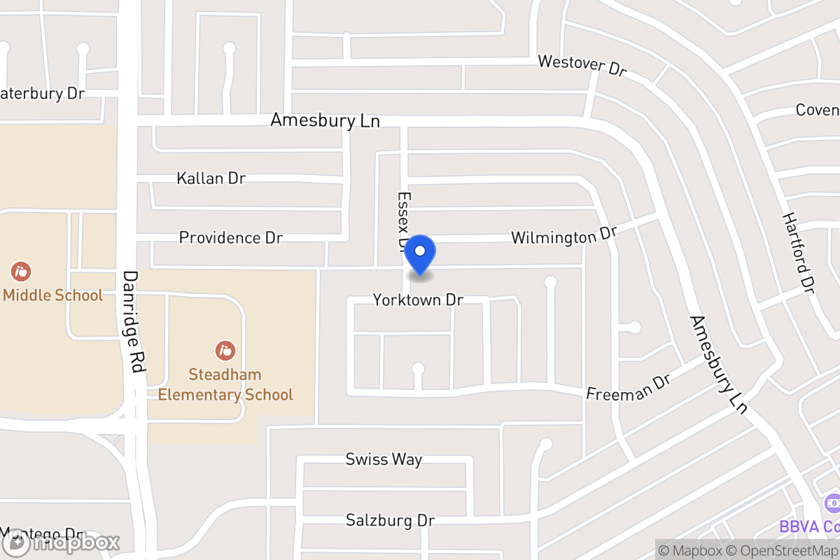 Map of 7801 Yorktown Dr