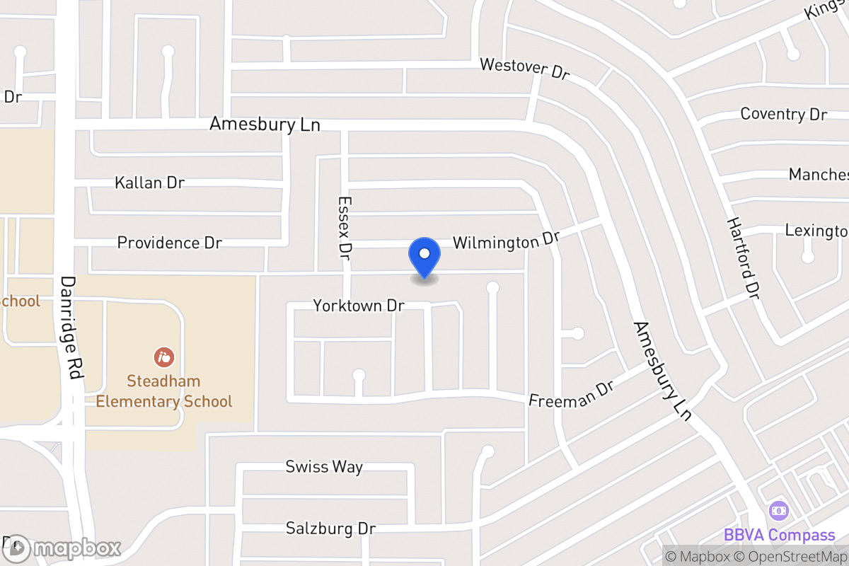 Map of 7901 Yorktown Dr